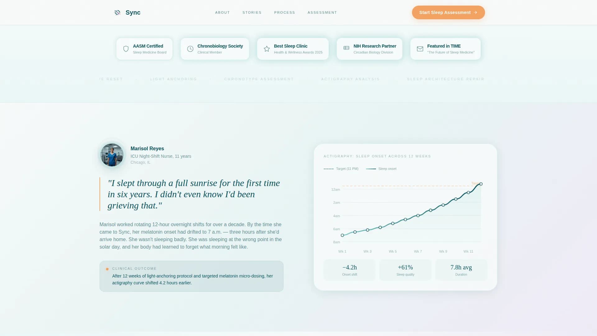 Sleep Medicine & Clinic Professional Website Template