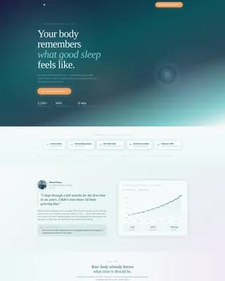 Sleep Medicine & Clinic Professional Website Template