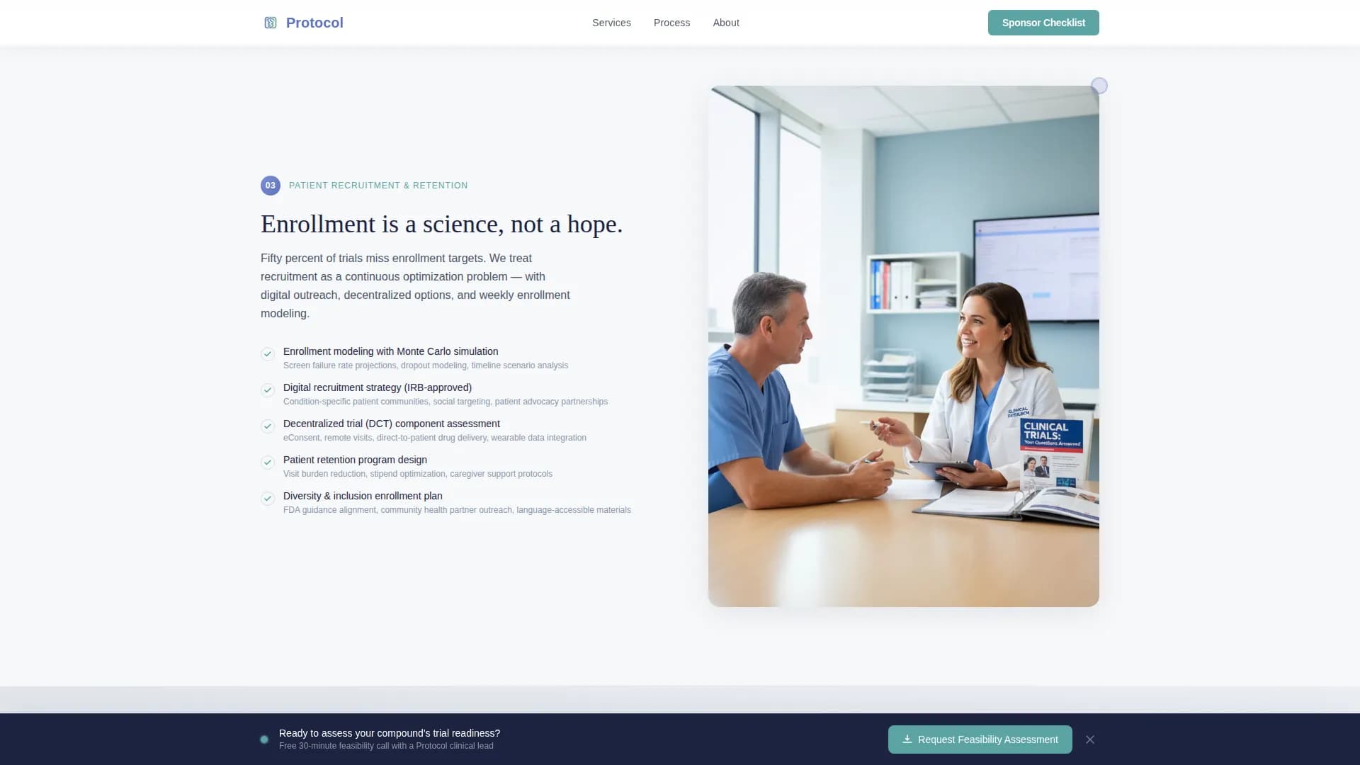 Clinical Research & Trial Professional Website Template