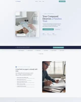 Clinical Research & Trial Professional Website Template