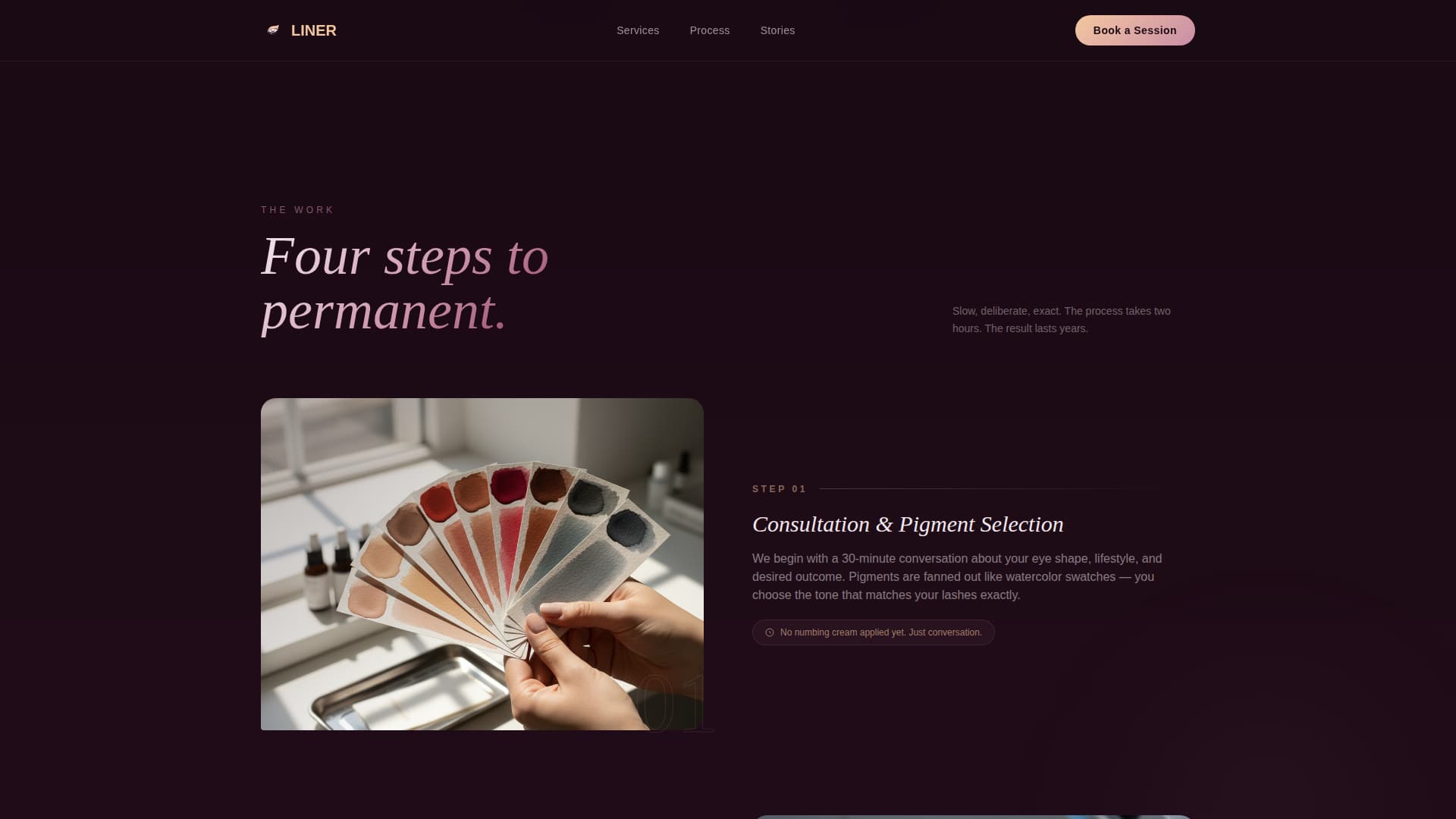Liner - Luminous Eyeliner Landing Page Template