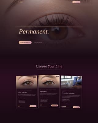 Liner - Luminous Eyeliner Landing Page Template