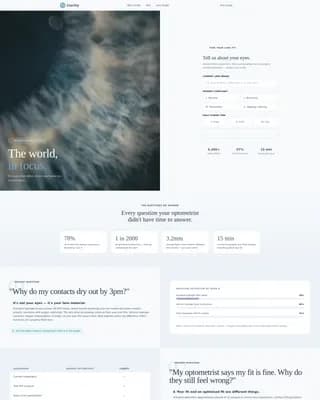 Clarity - Contact Lens Landing page Template