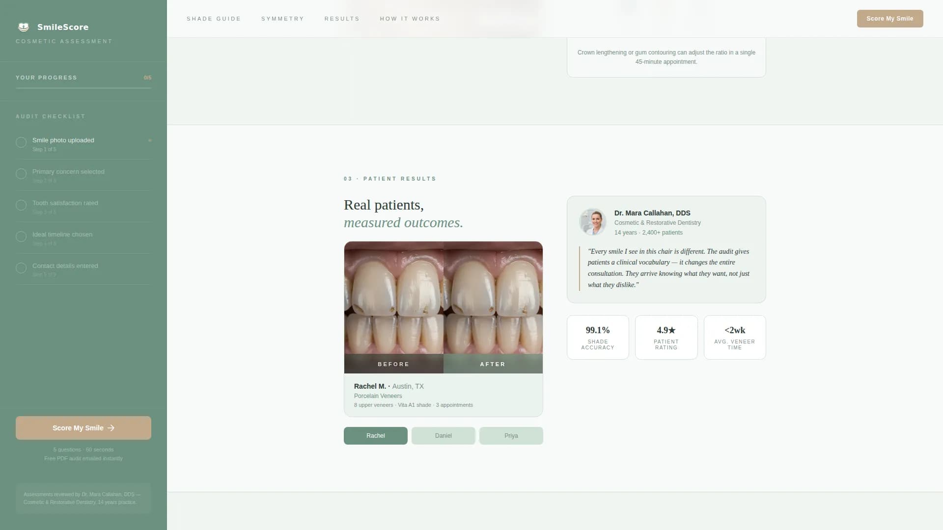 Smile - Smile Audit Landing page Template