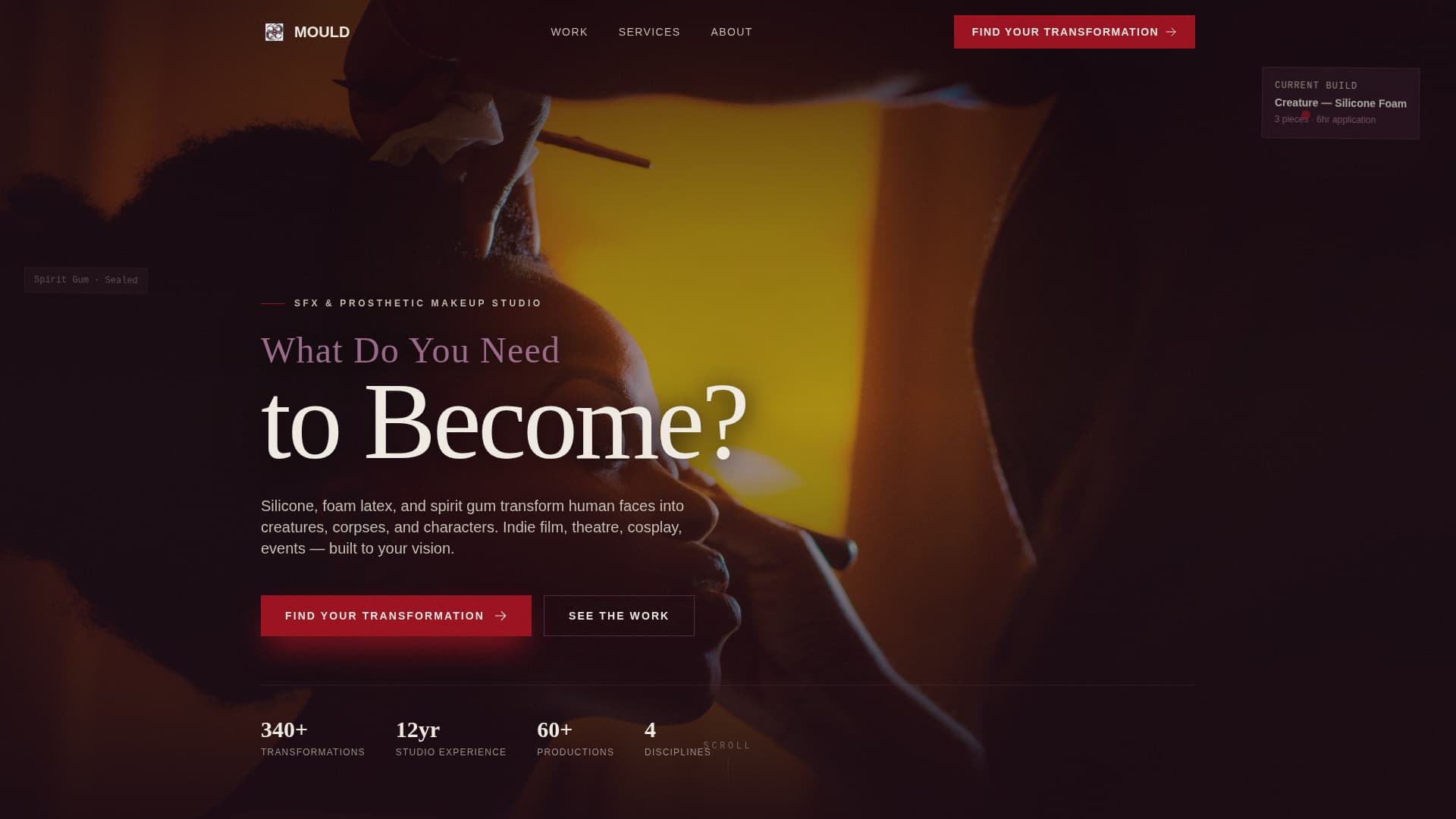 Mould - Transformative Sfx Landing Page Template