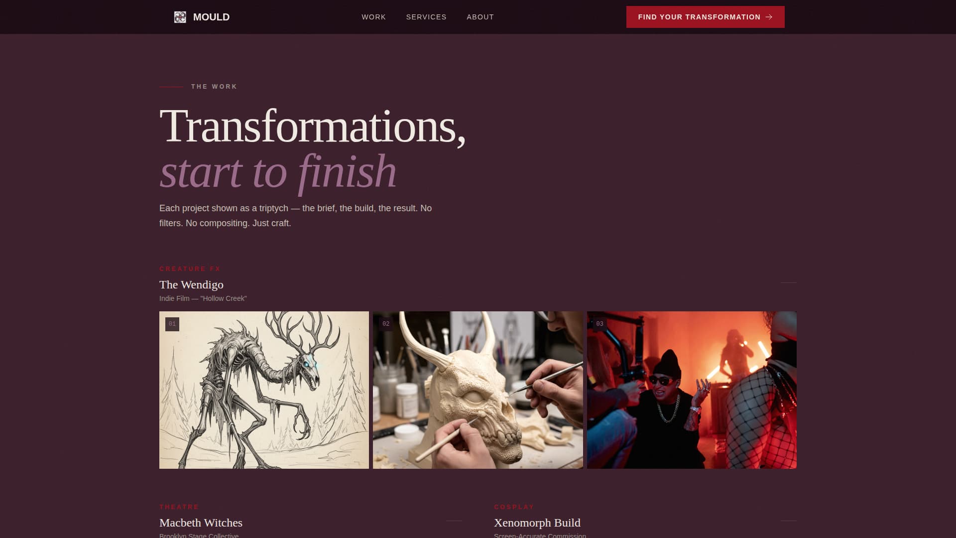 Mould - Transformative Sfx Landing Page Template