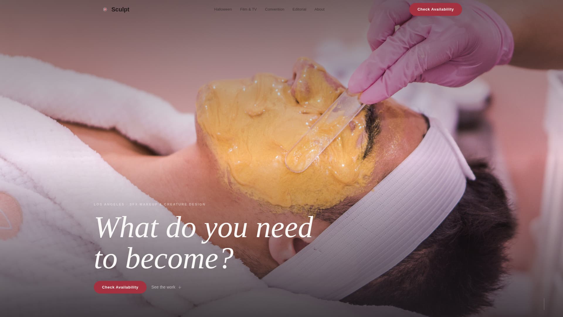 Sculpt - Transformative Sfxmakeup Landing Page Template