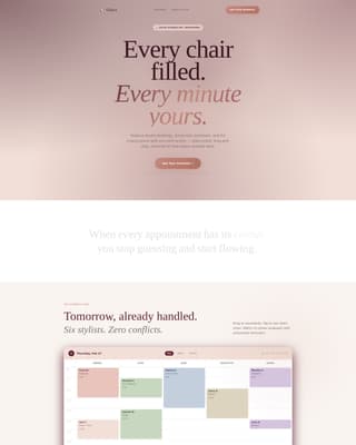Gloss - Elegant Salon Landing Page Template