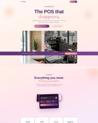 Swipe - Effortless Salon Landing Page Template