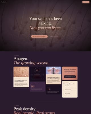 Follicle - Intimate Scalpanalyzer Landing Page Template