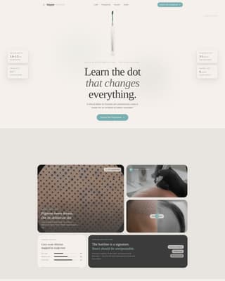 Stipple - Precision Micropigmentation Landing Page Template
