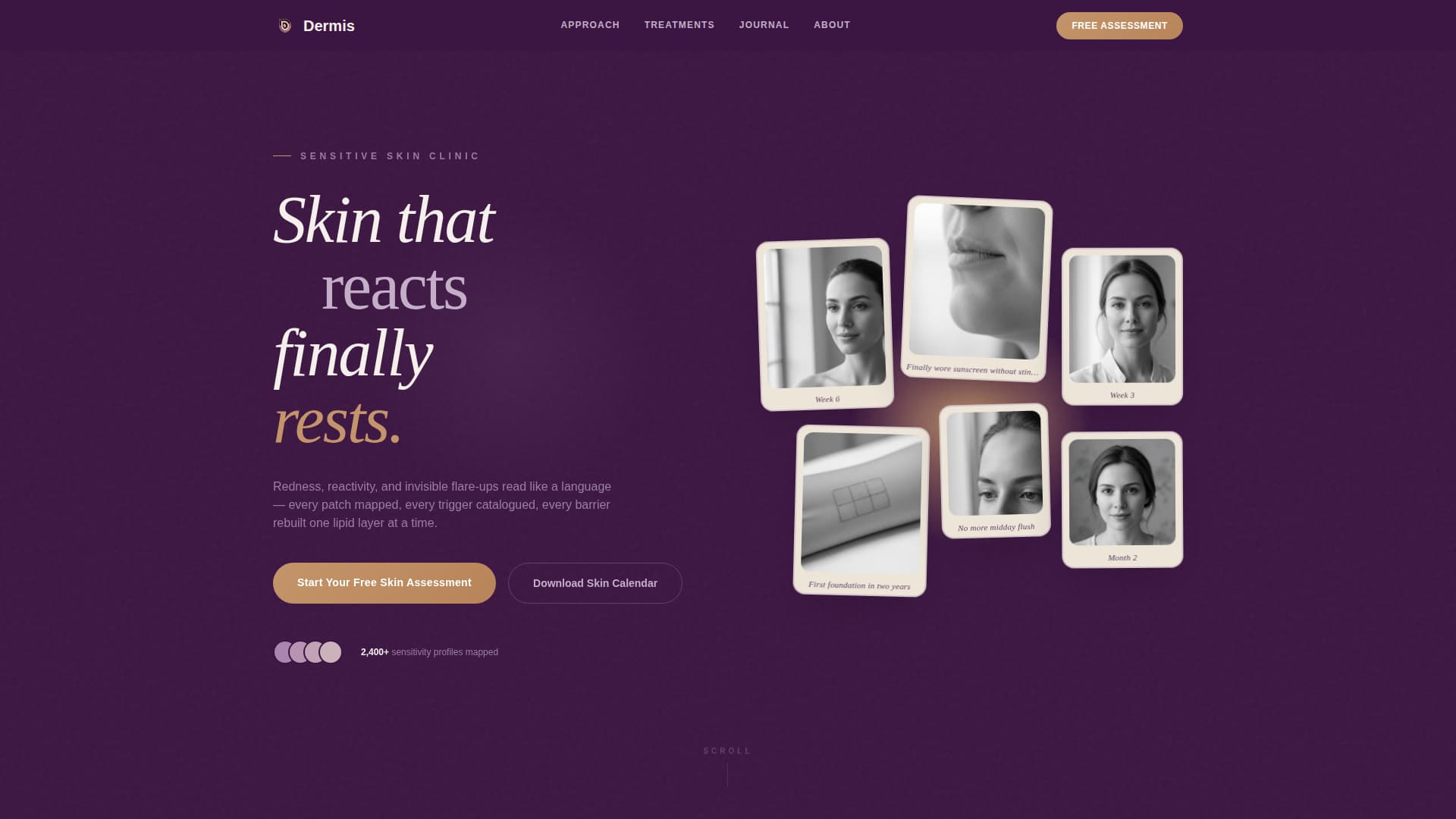 Dermis - Soothing Dermatologist Landing Page Template