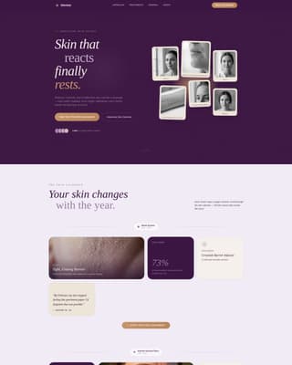 Dermis - Soothing Dermatologist Landing Page Template