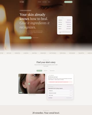 Soothe - Calming Skincare Landing Page Template