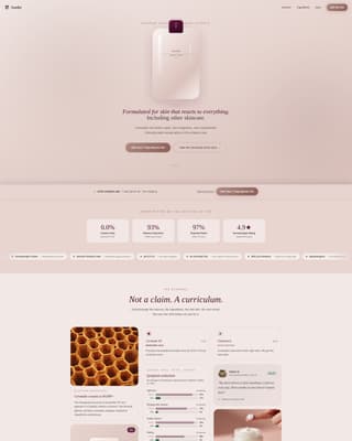 Soothe - Barrierrepair Skincare Landing Page Template