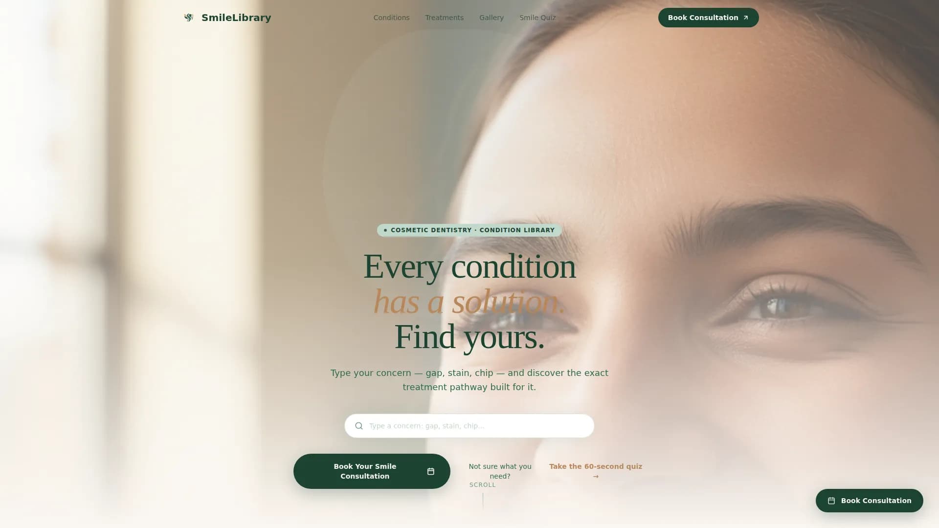 Smile - Cosmetic Dentistry Landing page Template