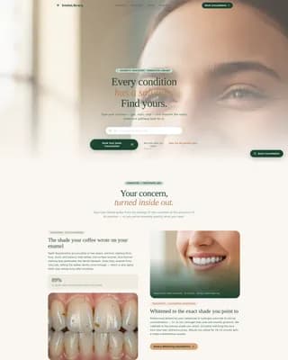 Smile - Cosmetic Dentistry Landing page Template