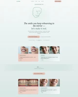 Smile - New Patient Landing page Template