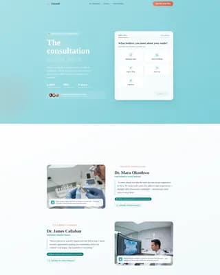 Smile - Consultation Landing page Template