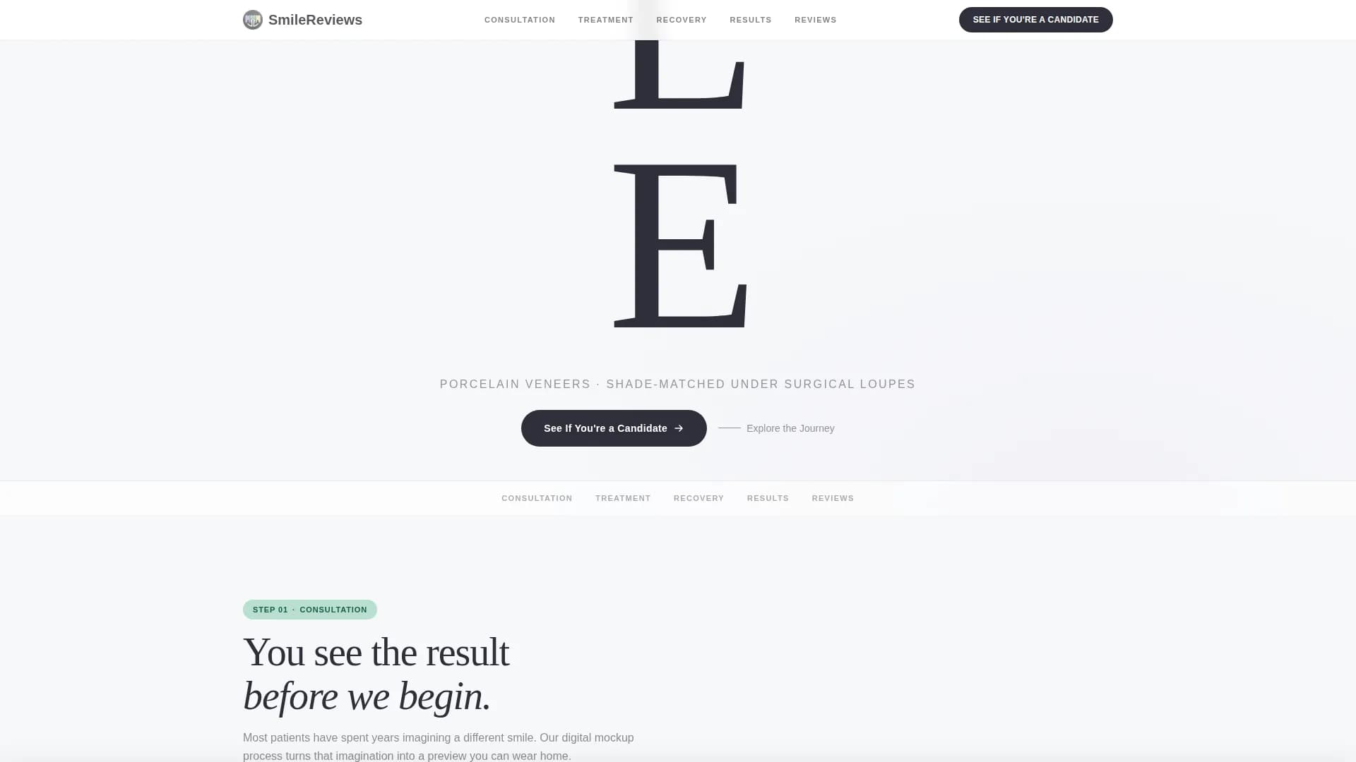 Smile - Veneer Services Landing page Template