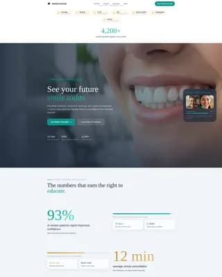 Smile - Virtual Consultation Landing page Template