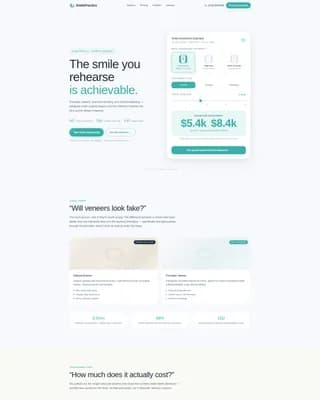 Smile - Investment Estimator Landing page Template