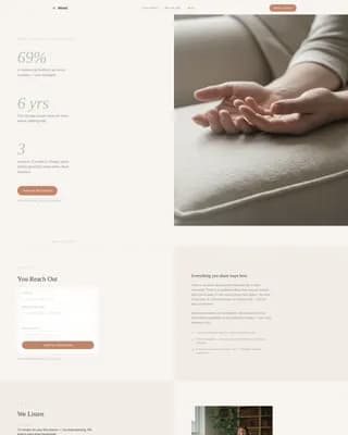 Mend - Couples Therapy Landing page Template