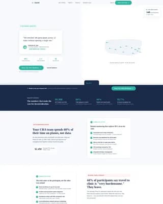 Enroll - Clinical Trial Platform Landing page Template