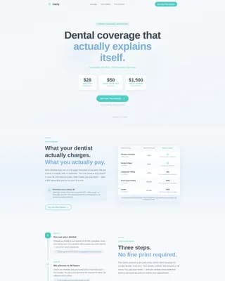 Clarity - Dental Insurance Landing page Template