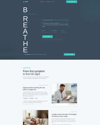 Sleep - Oral Appliance Landing page Template