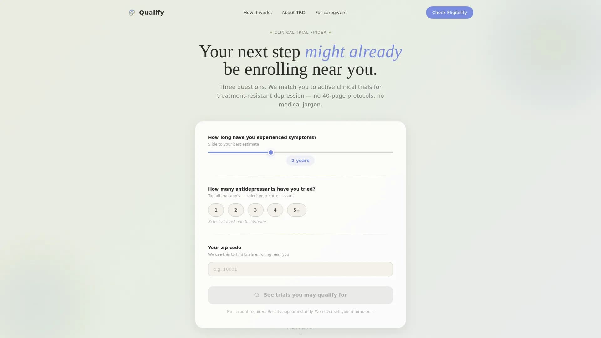 Breakthrough - Clinical Trials Landing page Template
