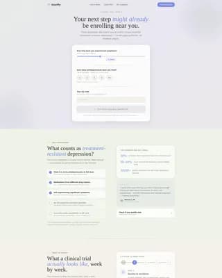 Breakthrough - Clinical Trials Landing page Template