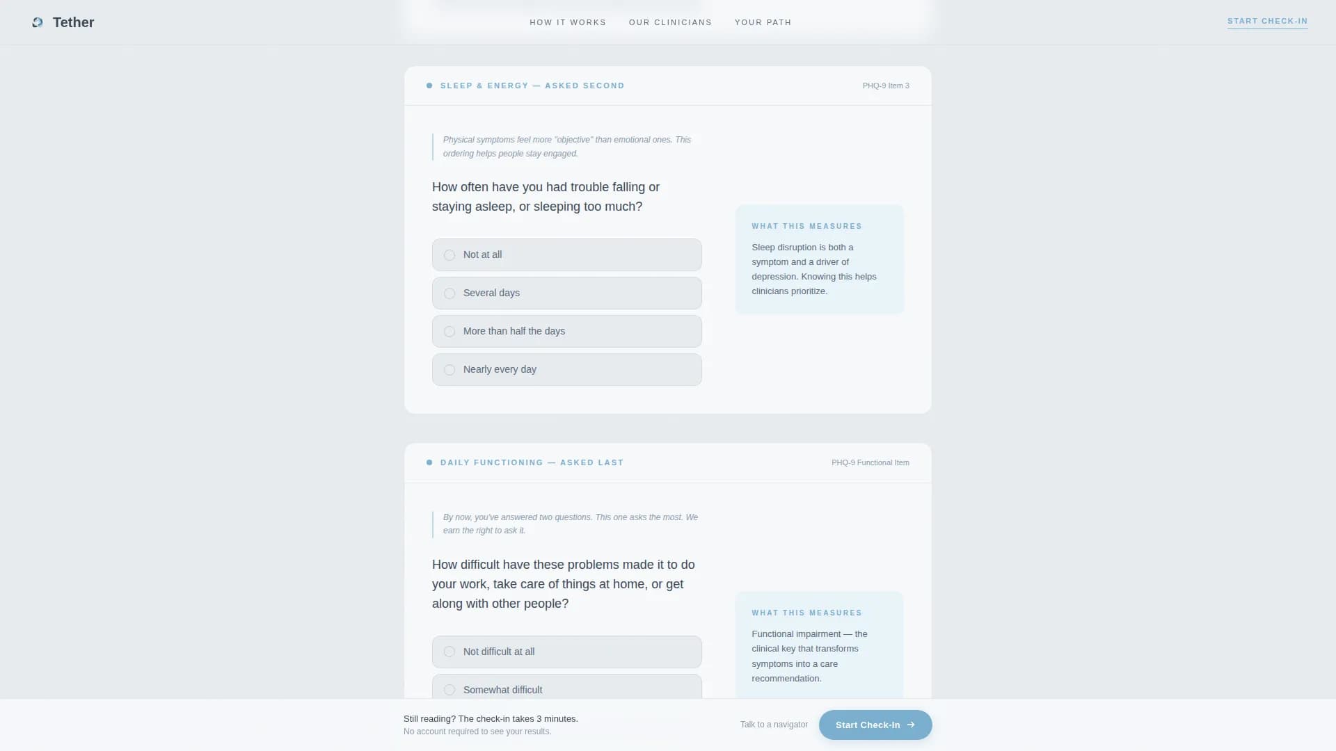 Tether - Telehealth Services Landing Page Template