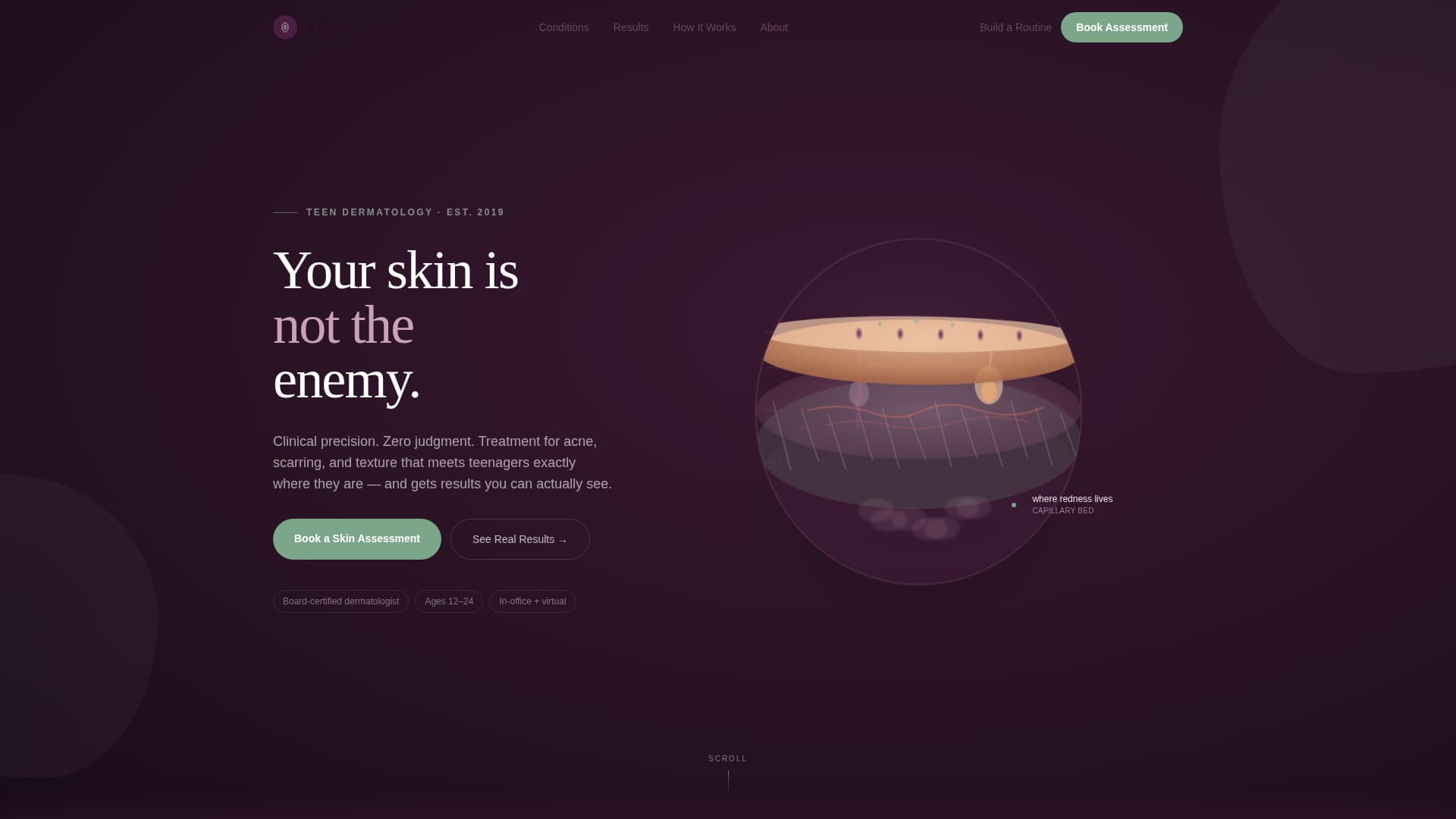 Clarity - Transformative Dermatology Landing Page Template