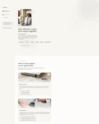Complexion - New Patient Landing Page Template
