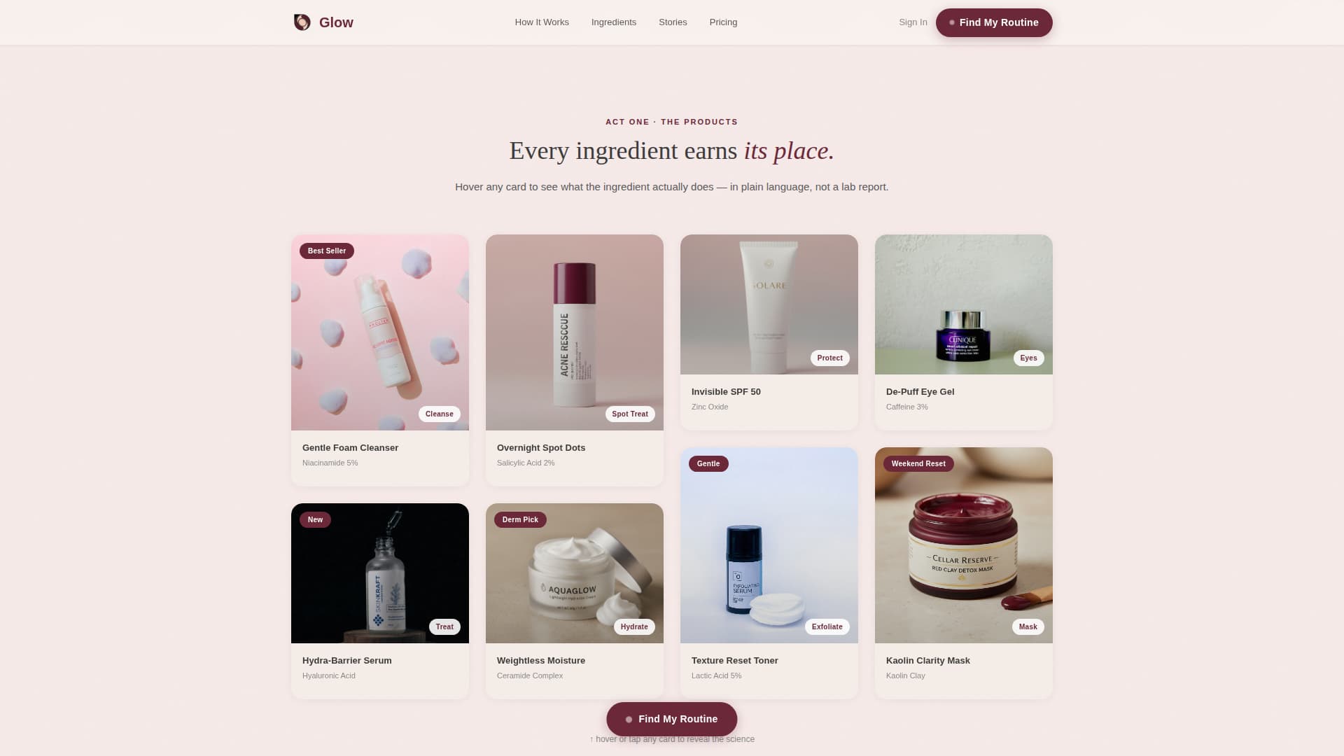 Glow - Radiant Teenskin Landing Page Template