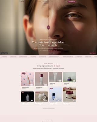 Glow - Radiant Teenskin Landing Page Template