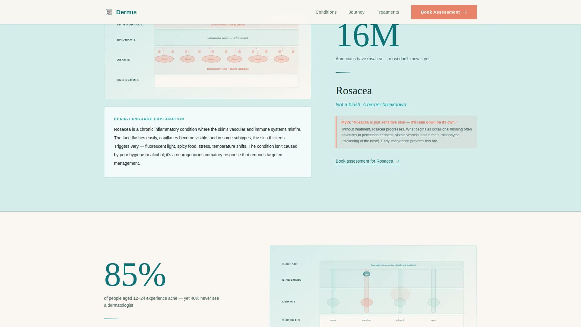 Dermis - Patient Education Landing Page Template