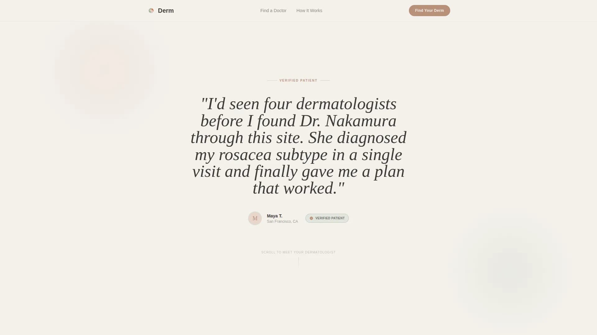 Dermis - Provider Directory Landing Page Template