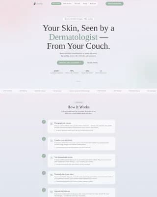 Dermis - Virtual Consultation Landing Page Template