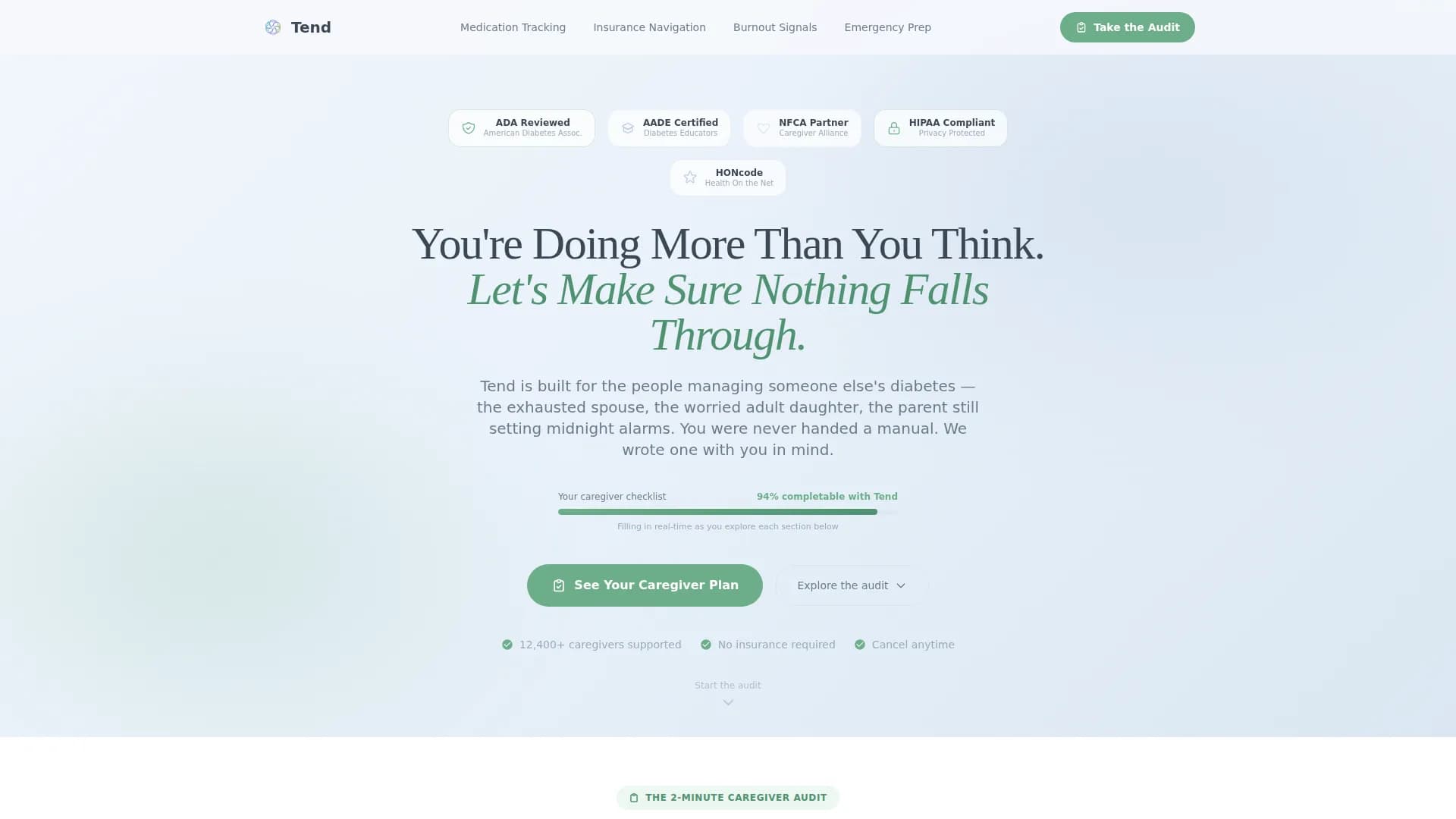 Diabetes Care Professional Website Template