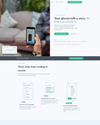 Glucopath - Digital Therapy Landing Page Template