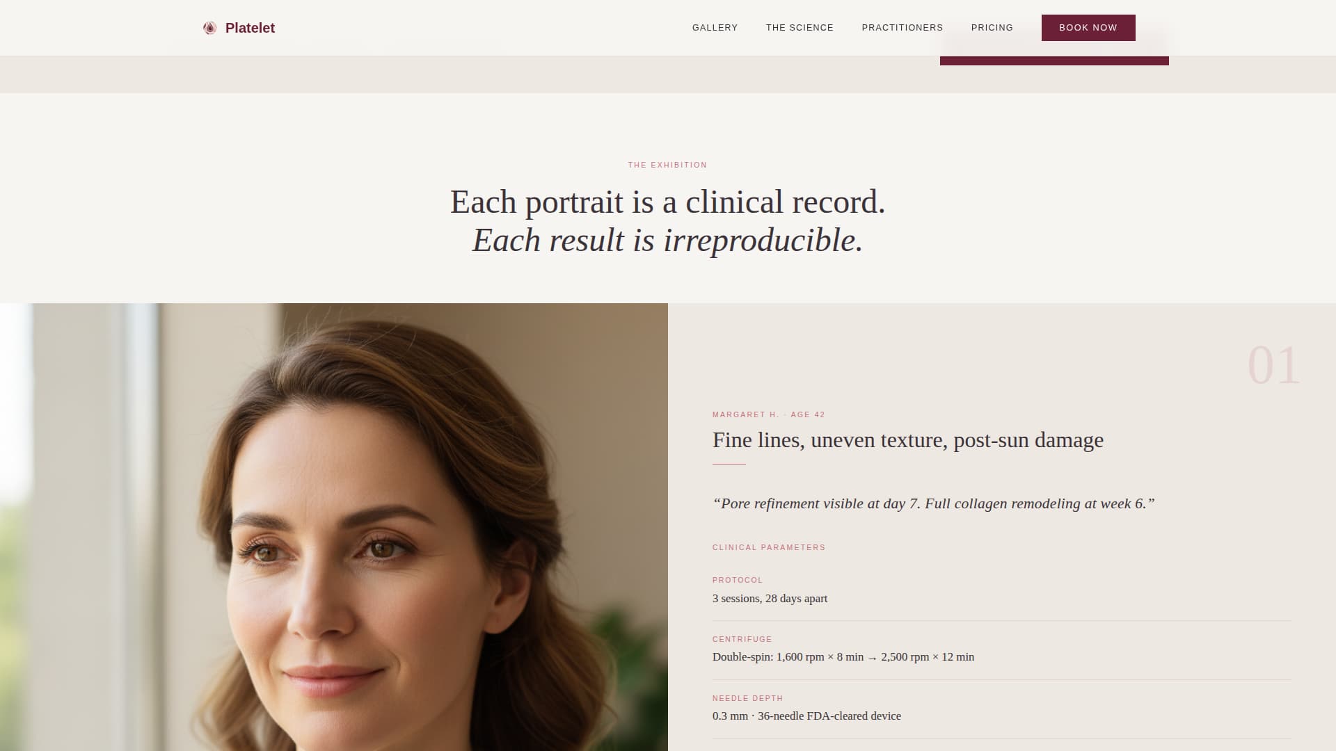 Platelet - Transformative Prp Landing Page Template