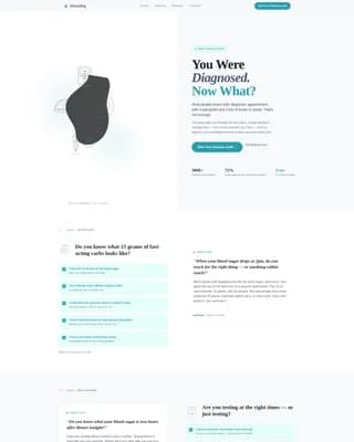 Glucolog - Patient Education Landing Page Template