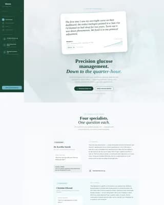 Glucos - Endocrinology Clinic Landing Page Template