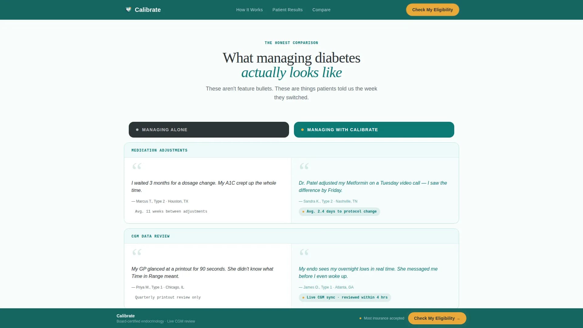 Calibrate - Telehealth Services Landing Page Template