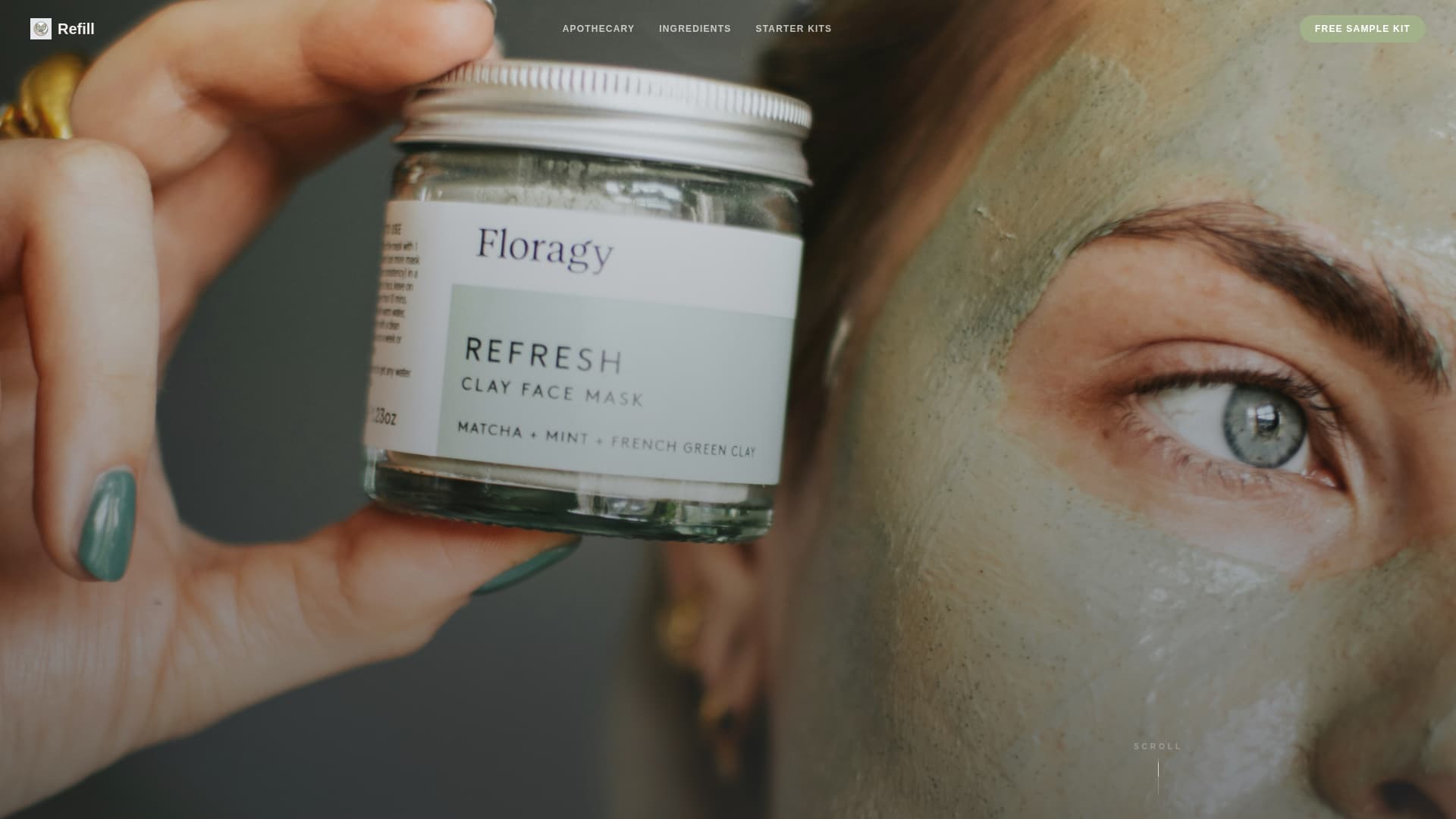 Refill - Immersive Zerowaste Landing Page Template