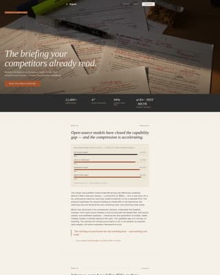 Signal - Authoritative AI Blog Landing Page Template