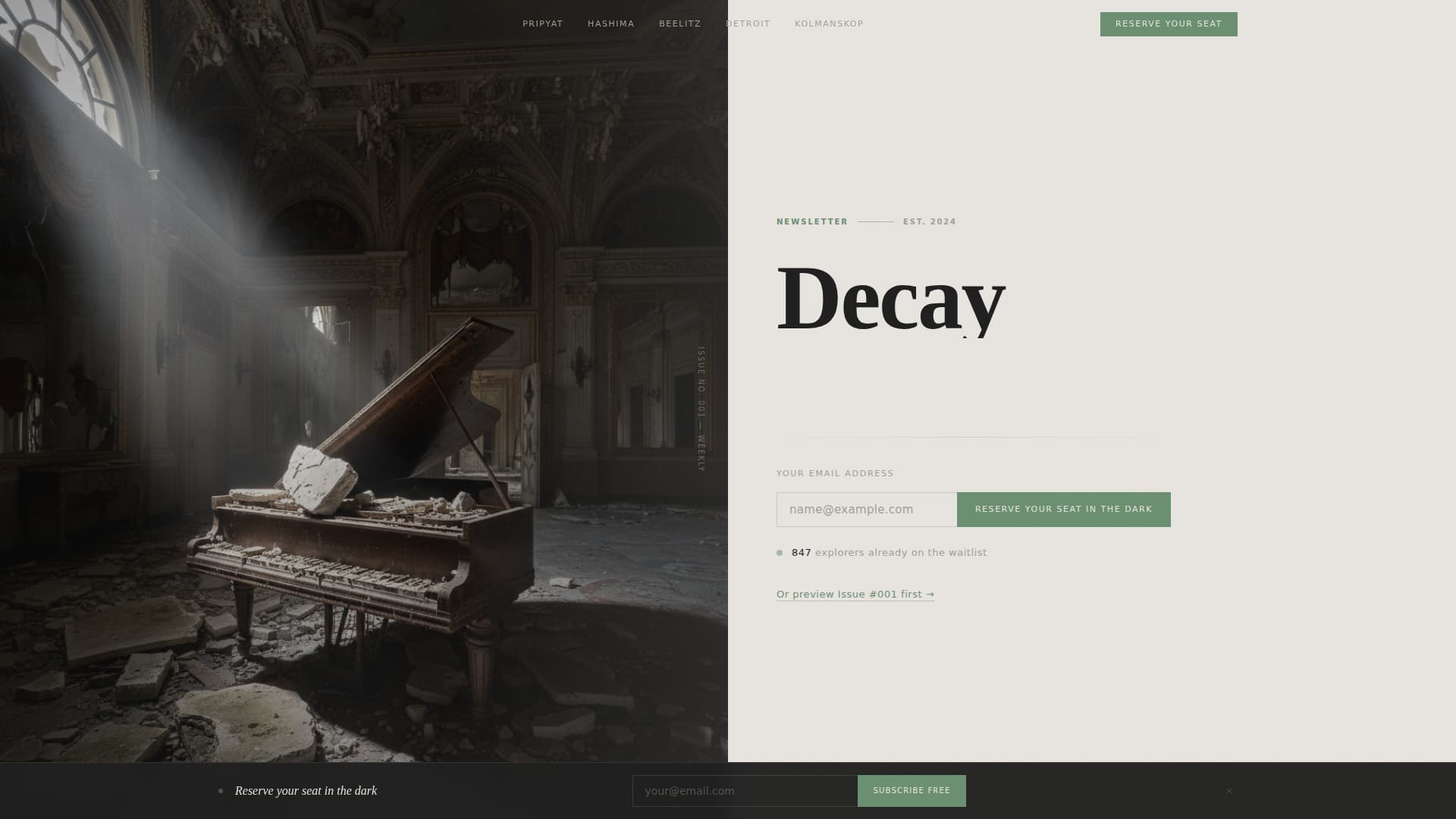 Photography Blog Pre-Launch Website Template
