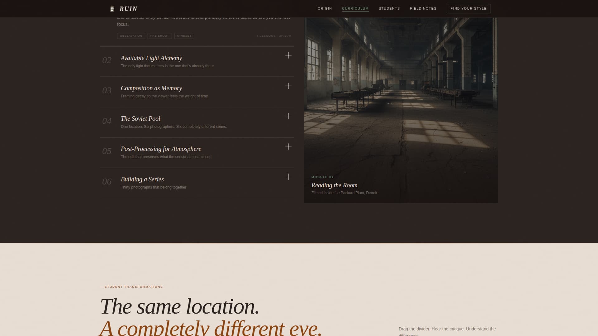 Photography Blog Professional Website Template